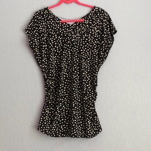 Black and white Larry Levine top